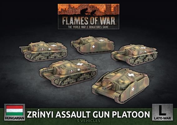 Flames of War: Zrinyi Assault Gun (x5 Plastic) (HBX03)