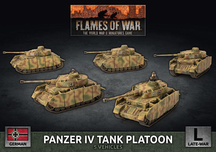 Flames of War: Panzer IV Platoon (x5 Plastic) (GBX142)