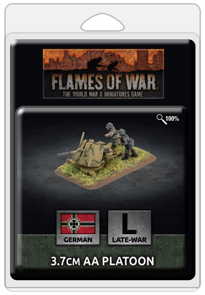 Flames of War: 3.7cm AA Platoon (x3) (GE540)