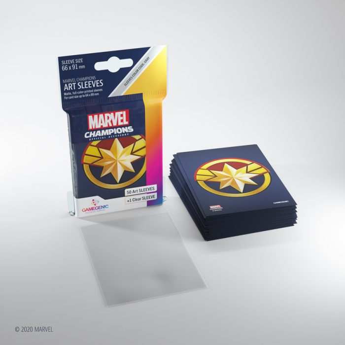 Gamegenic Marvel Champions Art Sleeves - Captain Marvel