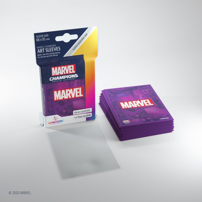 Gamegenic Marvel Champions Art Sleeves - Marvel Purple