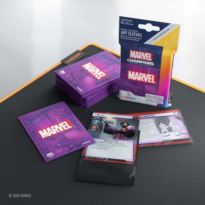 Gamegenic Marvel Champions Art Sleeves - Marvel Purple