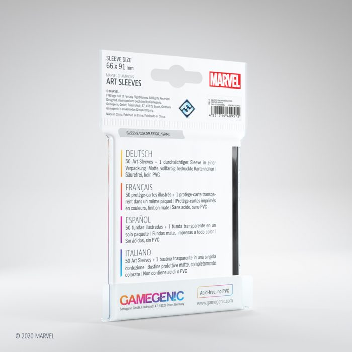 Gamegenic Marvel Champions Art Sleeves - Captain Marvel