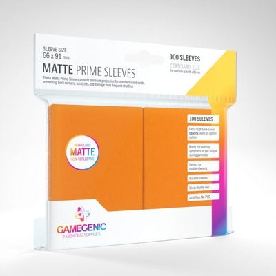 Gamegenic Matte Prime Sleeves (orange)