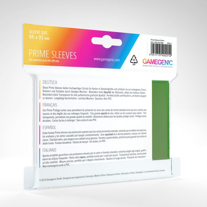 Gamegenic Prime Sleeves (green)