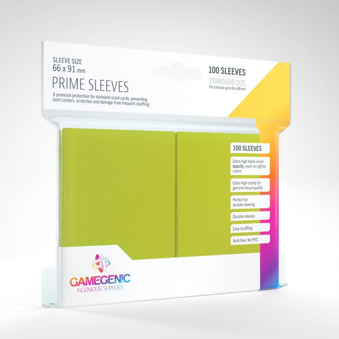 Gamegenic Prime Sleeves (lime)