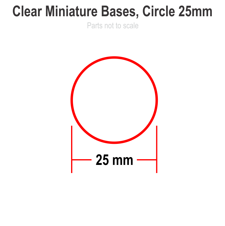 Clear Acrylic Miniature Bases (3mm) (LaserOx)