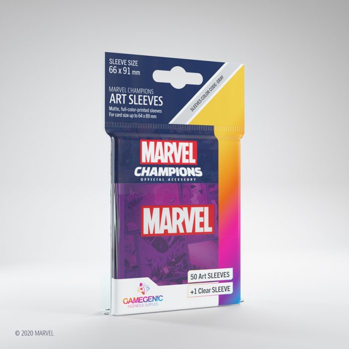 Gamegenic Marvel Champions Art Sleeves - Marvel Purple