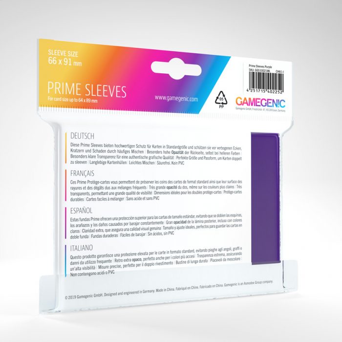 Gamegenic Prime Sleeves (purple)