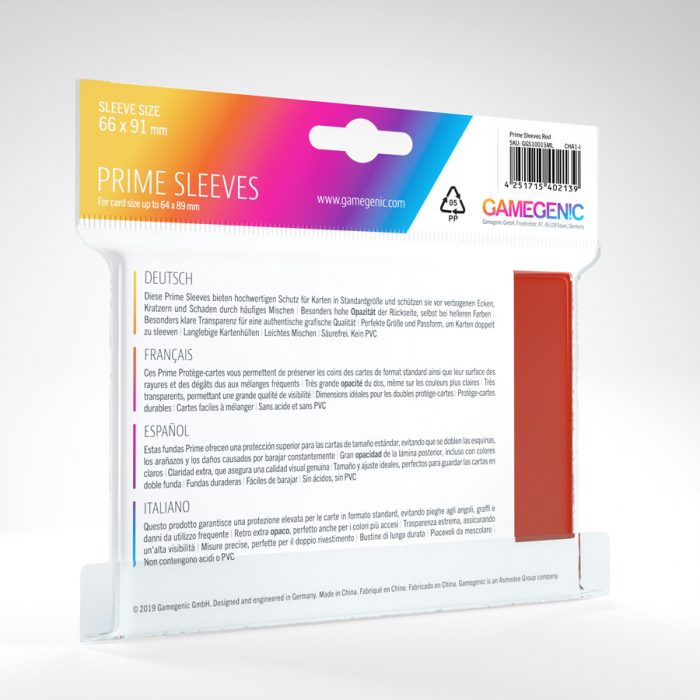 Gamegenic Prime Sleeves (red)