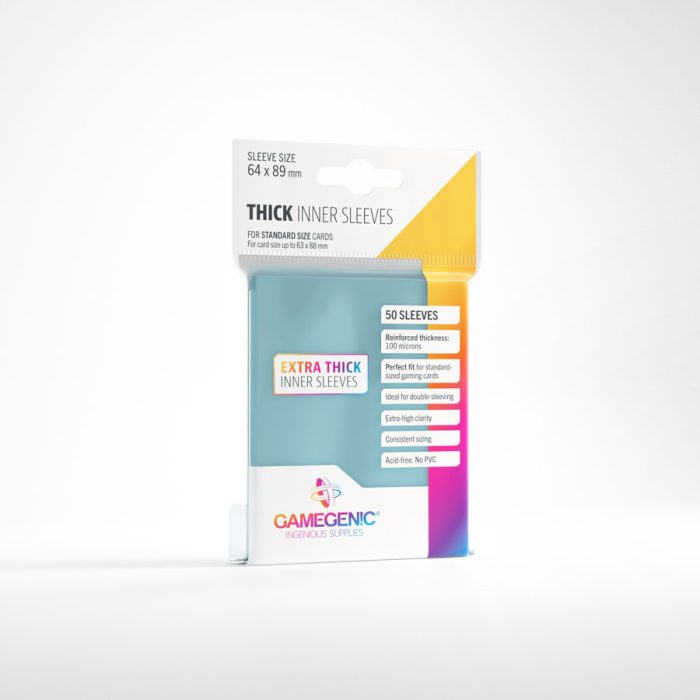 Gamegenic Thick Inner Sleeves (clear) 64x89