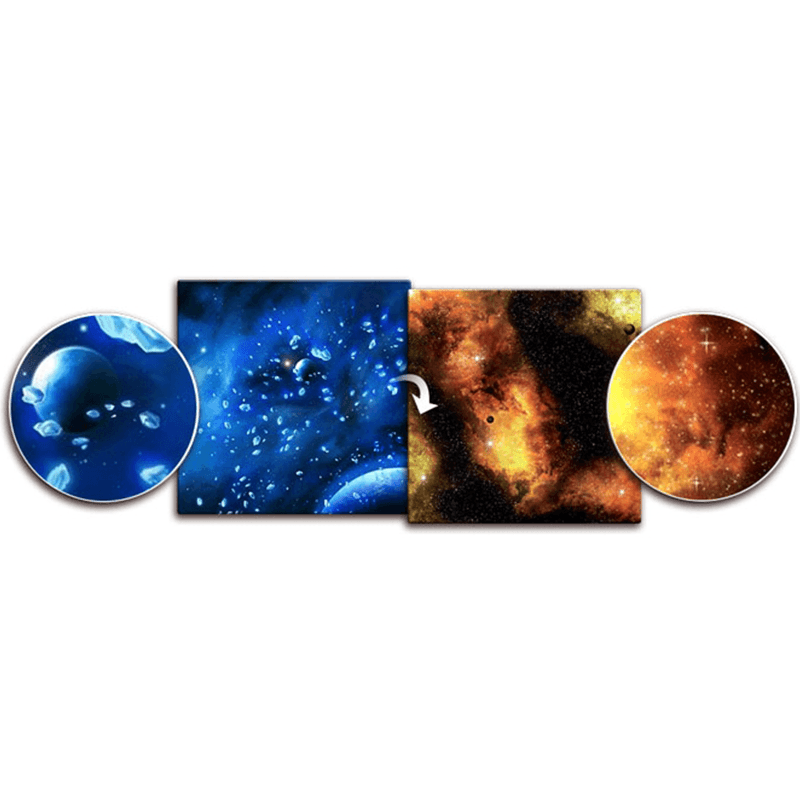 Gaming Mat - Ice Comets / Fiery Nebula (36"x36")