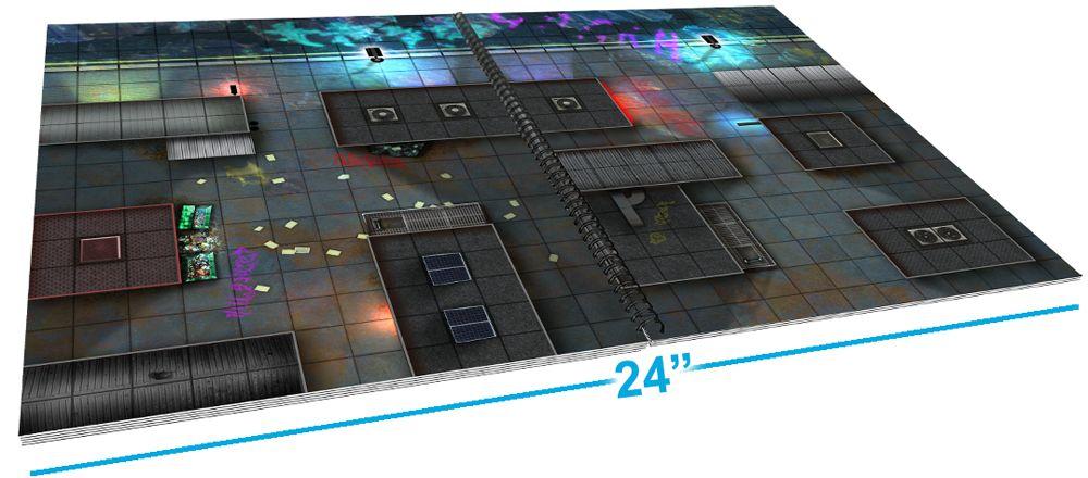 Giant Book of CyberPunk Battle Mats - A3 (12x16)