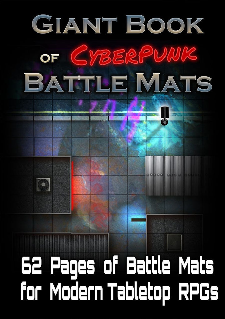 Giant Book of CyberPunk Battle Mats - A3 (12x16)