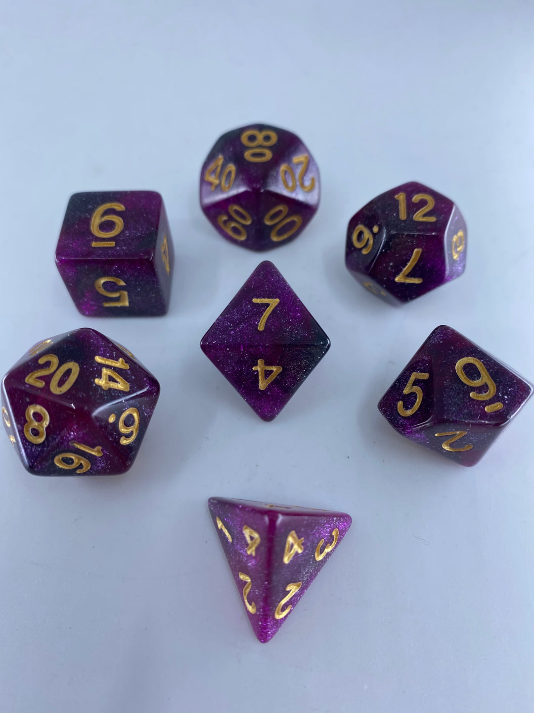 Rhodonite Pink Dice Set (Drawlab)