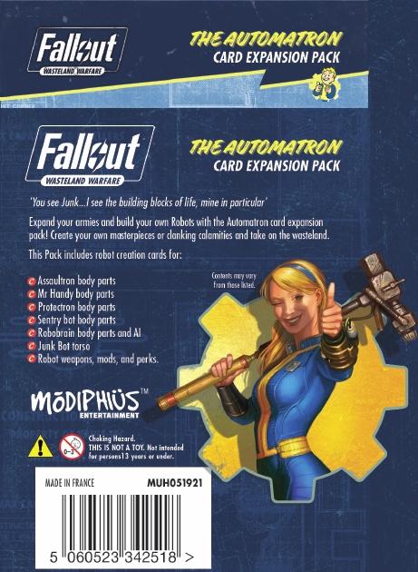 Fallout: Wasteland Warfare Accessories - The Automatron Card Expansion Pack