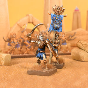 Kings of War: Empire of Dust Revenant Champion (or Army Standard Bearer)