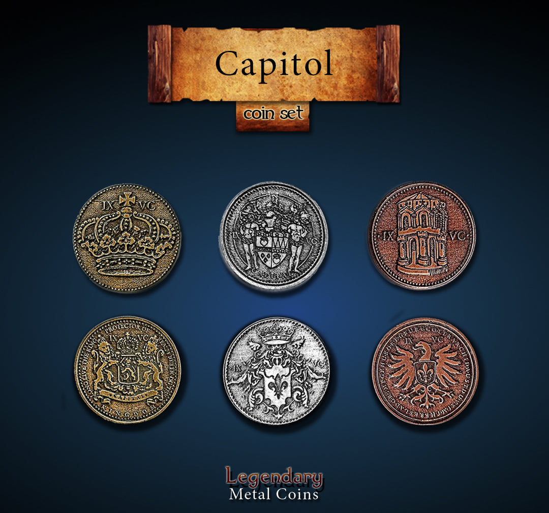 Legendary Metal Coins - Capitol Set (Drawlab)