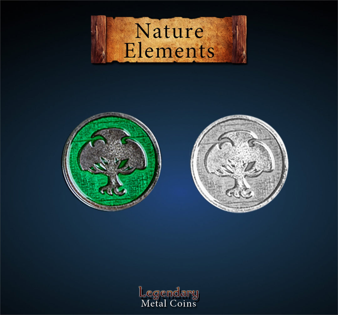 Legendary Metal Coins - Elements Metal Coin Set: Nature (Drawlab)