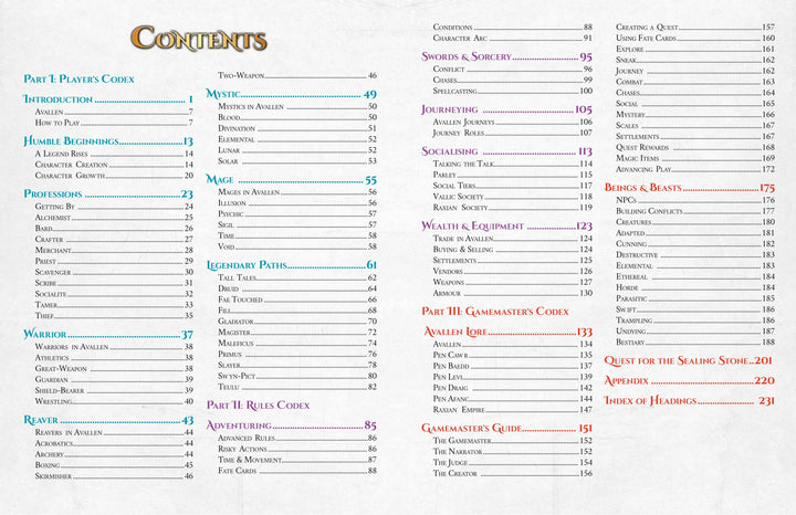 Legends of Avallen - Core Rulebook