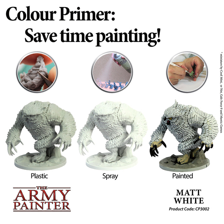 Colour Primers - Matt White Undercoat (The Army Painter) (CP3002)