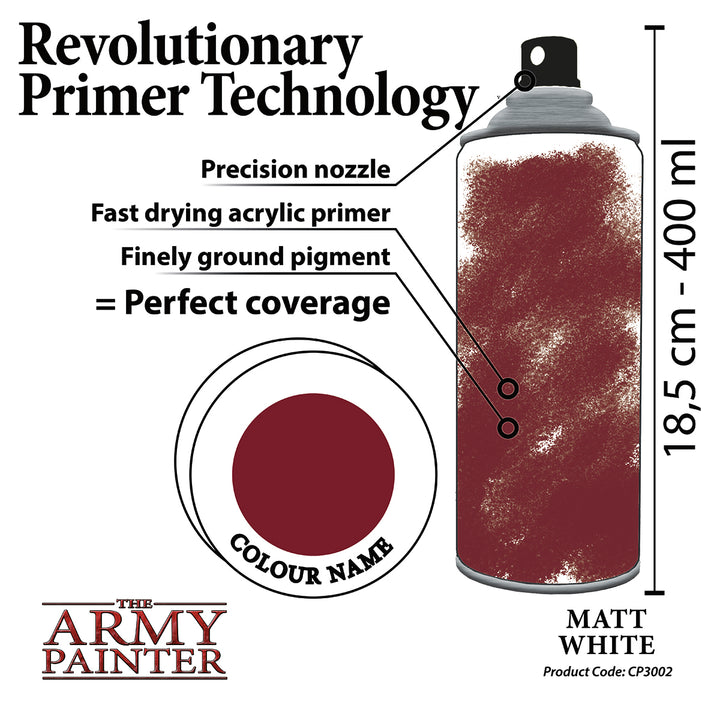 Colour Primers - Matt White Undercoat (The Army Painter) (CP3002)