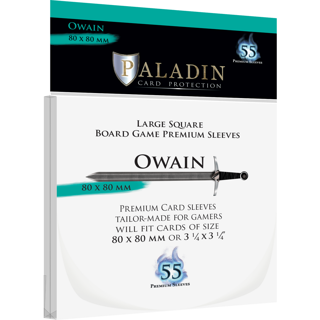 Paladin Card Sleeves Owain (80x80mm)