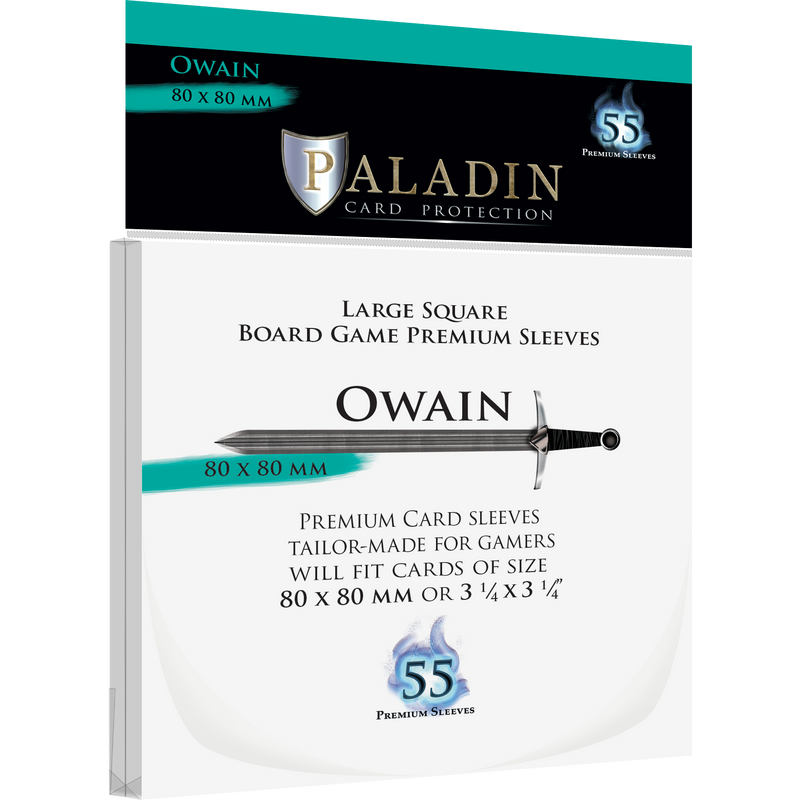 Paladin Card Sleeves Owain (80x80mm)