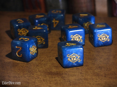 Elder Dice: Eye of Chaos Dice - Nebula d6 Set