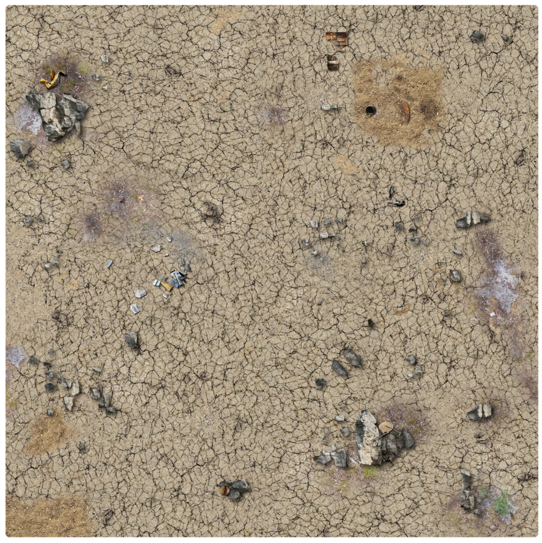 Desert Wasteland Gaming Mat 3x3 (Battle Systems)