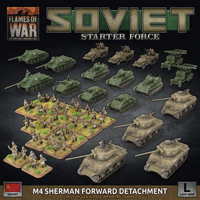 Flames of War: Soviet Starter Force - M4 Sherman Forward Detachment (Plastic) (SUAB16)