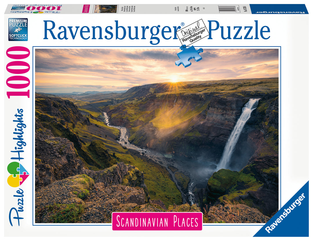 Scandinavian Places - Haifoss Island (1000 brikker)