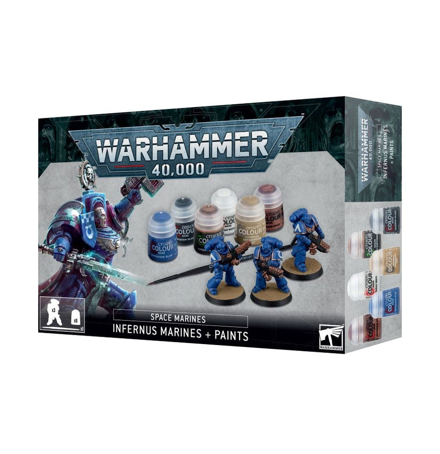 Space Marines: Infernus Marines + Paints Set (old model)