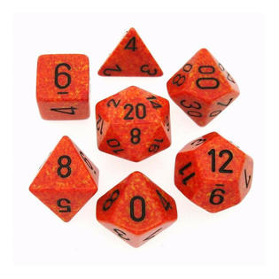 Speckled Polyhedral 7-Die Set Fire (Chessex) (25303)