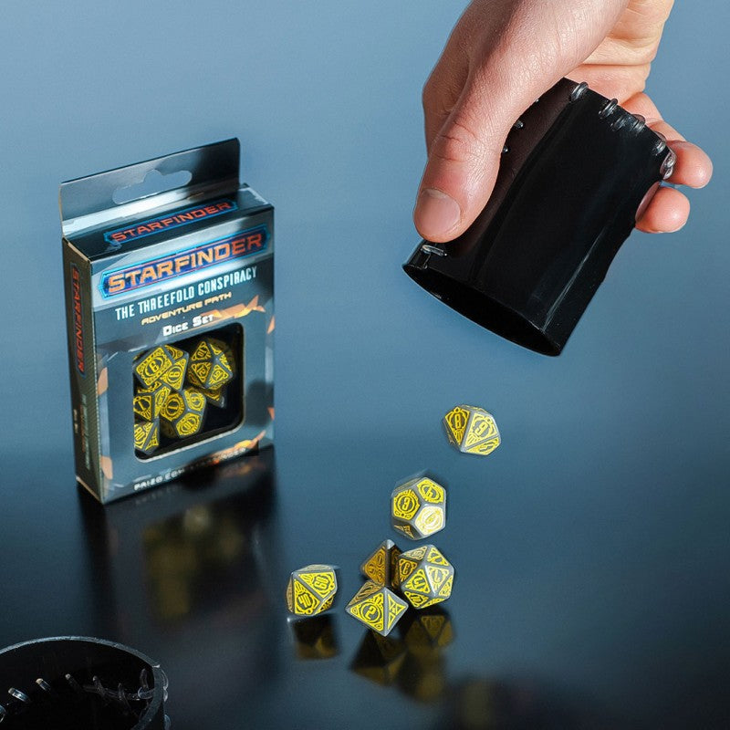 Starfinder Threefold Conspiracy Dice Set (7) (Q-Workshop) (STAR3C)