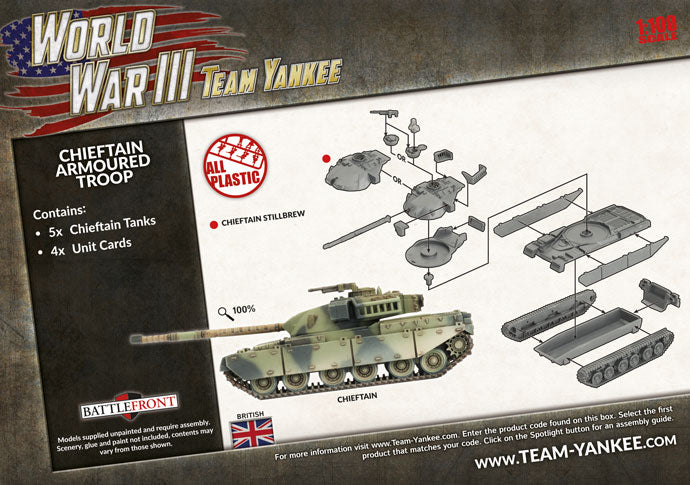 World War III: Chieftain Armoured Troop (Plastic) (TBBX01)