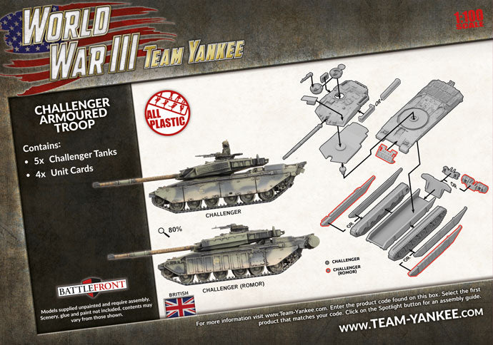 World War III: Challenger Armoured Troop (Plastic) (TBBX11)