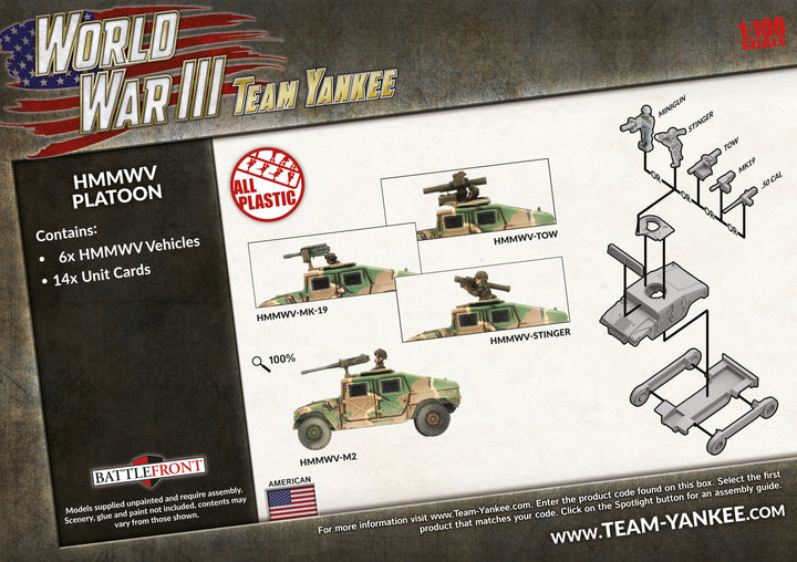 World War III: HMMWV Platoon (Plastic) (TUBX14)