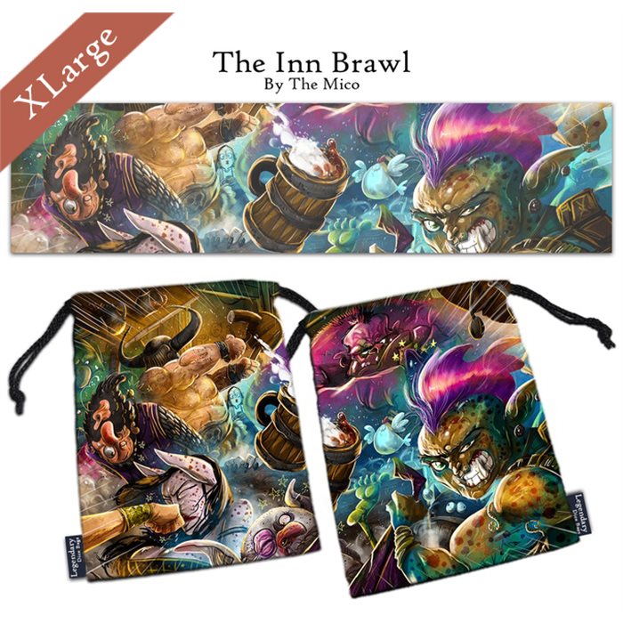 The Inn Brawl - XL Pouch / Dice Bag (Drawlab)