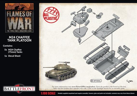 Flames of War: M24 Chaffee Tank Platoon (UBX94)