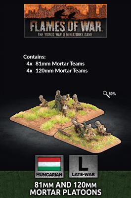 Flames of War: 81mm and 120mm Mortar Platoons (x8) (HU705)