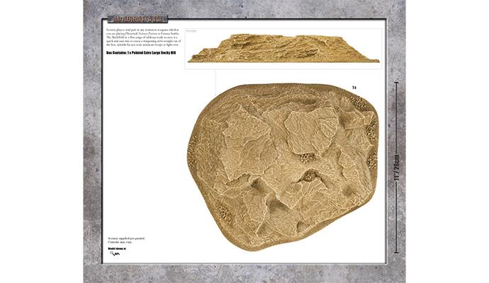 Battlefield in a Box Essentials: Extra Large Rocky Hill - Sandstone (x1) (BB639)