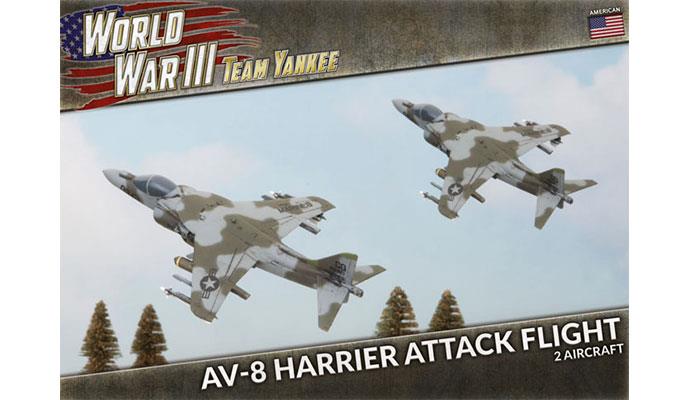 World War III: Team Yankee - AV-8 Harrier Attack Flight (Plastic) (TUBX26)