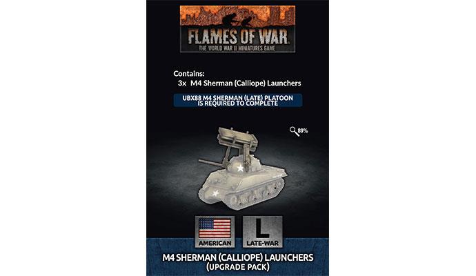 Flames of War: M4 Sherman (Calliope) Launchers (Upgrade Pack) (US147)