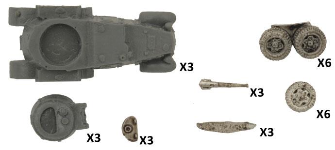 Flames of War: BA-10 Armoured Car Platoon (SBX46)