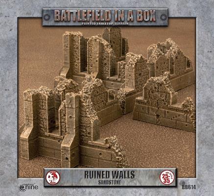 Battlefield in a Box: Gothic Battlefields - Walls - Sandstone (x1) - 30mm (BB614)