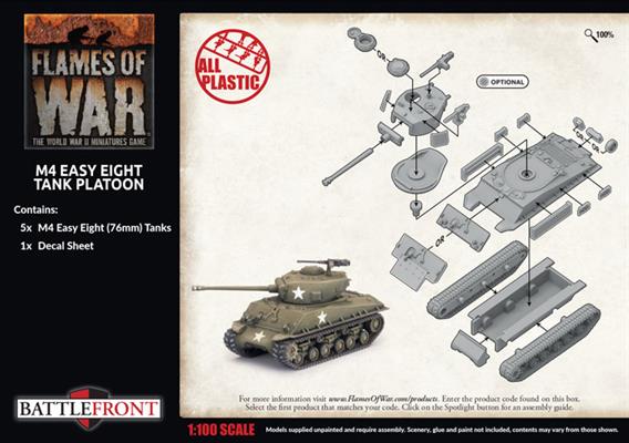 Flames of War: M4 Easy Eight Platoon (UBX91)