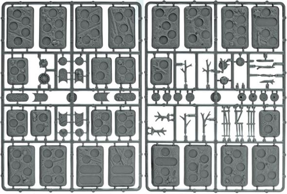 Flames of War: Plastic Bases - Rural (XX107)