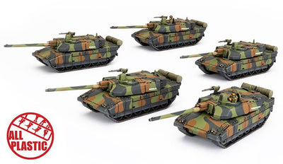 World War III: Team Yankee - Leclerc Tank Platoon (x5 Plastic) (TFBX10)