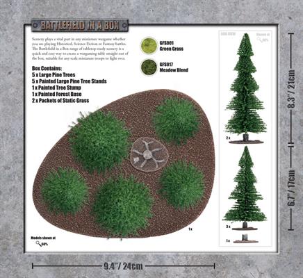 Battlefield in a Box: Essentials - Large Pine Wood (x1) (BB511)